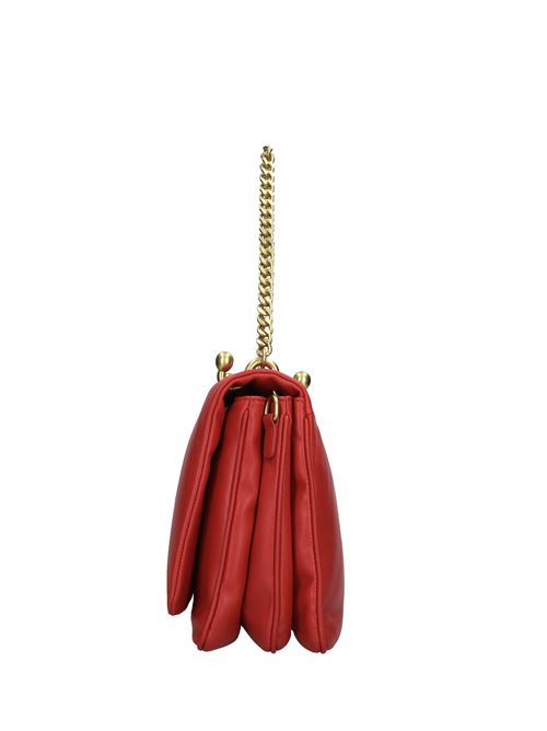 Borsa WOVEN LOGO in pelle LA CARRIE | 142P-TA-172-LEAROSSO